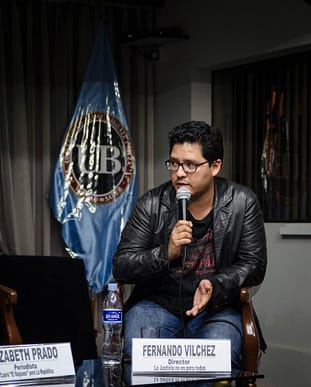 Fernando Vílchez, productor del documental  "La Espera"/ Foto: Mike Yovera (UJBM)