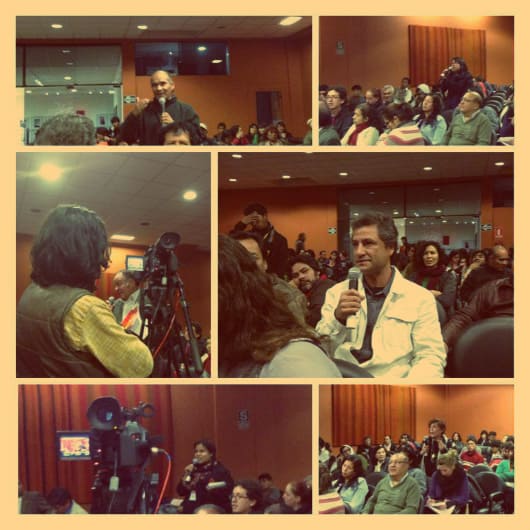 Intervenciones del público en el ENC 2013 / Fotocomposición: FB Encuentro Nacional de Cultura