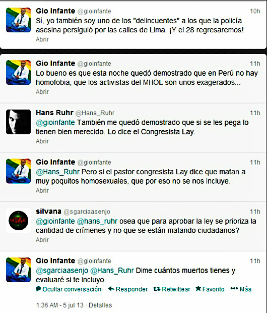 Personas LGTB expresan su malestar en Twitter /Foto: Spacio Libre