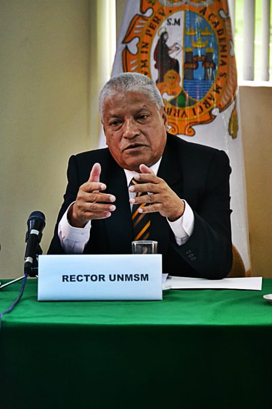 Pedro Cotillo Zegarra, rector de la Universidad Nacional Mayor de San Marcos.