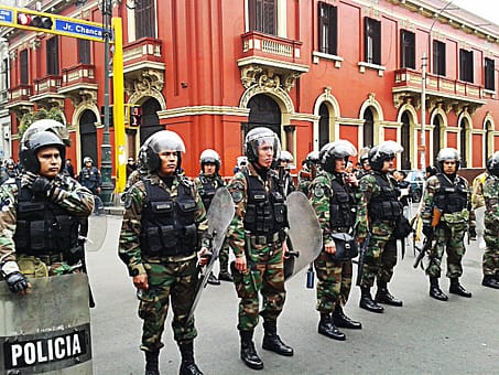 ¿Excesiva protección policial? / Foto: Francisco Pérez (Spacio Libre)