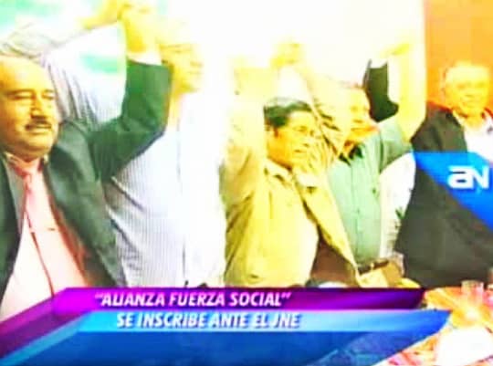 Good old times. Momento en que los partidos formaron la alianza original para las elecciones de 2011 / Foto: América TV