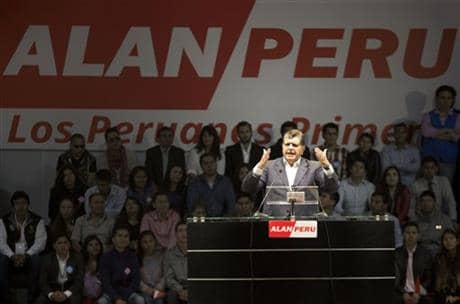 Mitin de lanzamiento de campaña de García Pérez / Foto: AP