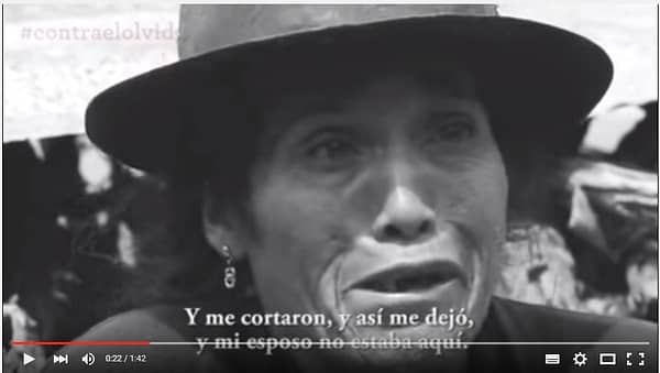 María Emilia Flores. Víctima de Esterilizaciones Forzadas durante la dictadura fujimorista / Foto: Captura de video