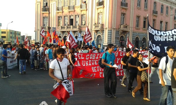 Así inició la cuarta marcha contra la Ley Pulpín / Foto: Francisco Pérez (Spacio Libre)