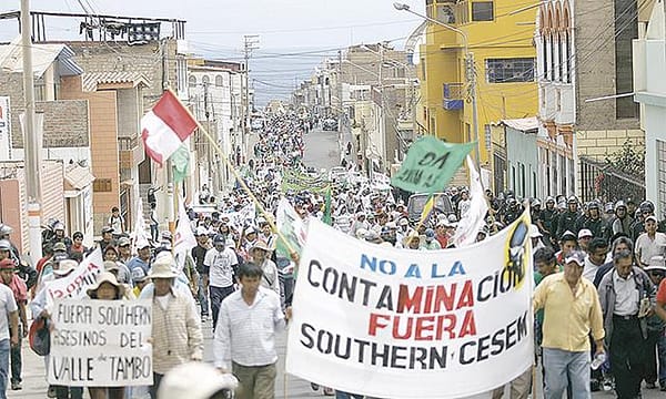 Protestas en Arequipa contra el proyecto Tía María / Foto: La República