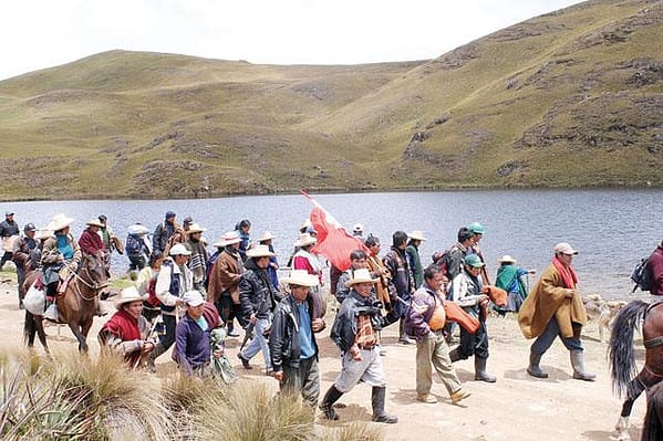 Protestas en Cajamarca contra el proyecto Conga / Foto: Internet