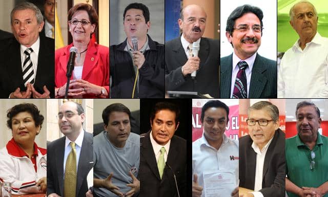 Los 13 candidatos a Lima y sus camisetas políticas / Foto: La República
